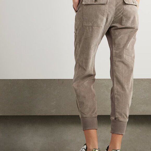 James Perse Los Angeles Cotton-Blend Corduroy Track Pants Size US 6 - Picture 2 of 7